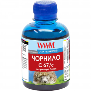 Чернила WWM для Canon IPF-107С 200г Cyan Водорастворимые (C67/C)