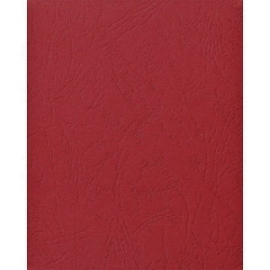 Обкладинка для брошурування, картонна під шкіру, А4, 230г/м, 100шт червоні (темний)