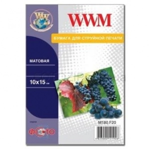 Фотобумага WWM, матовая 230g, m2, 100х150 мм, 50л (M230.F50)