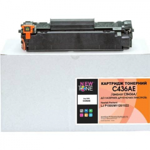 Картридж лазерный для HP LJ P1505, M1120, 1522 аналог CB436A Black, NewTone (C436AE)