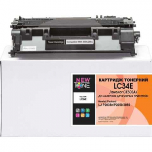 Картридж лазерний для HP LJ P2035, P2055 сумісний CE505A Black, NewTone (LC34E)