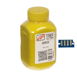 Тонер + чіп XEROX Phaser 6000/6010  Yellow (АНК, 1500254) Регіон 1 і 3