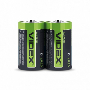 Батарейка лужна (alkaline) Videx LR20, 2 штуки (22529) 22529 купити в Україні | FOTOZIP