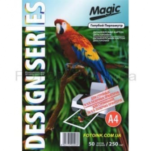 Дизайнерская фотобумага Мagic А4, двухсторонняя Голубой Перламутр  250 г /м²,50л