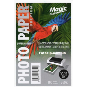 Суперглянцевая фотобумага Мagic 10 на 15, 260 г /м, 100 листов (NEW)