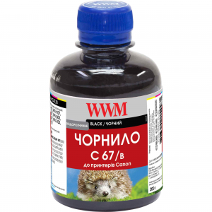 Чернила WWM для Canon IPF-107Bk 200г Black Водорастворимые (C67/B)