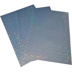 Самоклеюча плівка PET водостійка STARRY Holografic А4, 80мкм, струм., друк, 20 арк, Galaxy