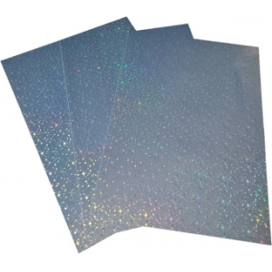 Самоклеюча плівка PET водостійка STARRY Holografic А4, 80мкм, струм., друк, 20 арк, Galaxy
