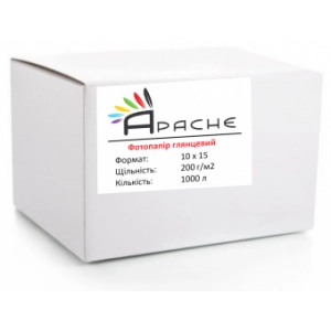 Фотобумага глянцевая 10x15, 200г, 1000 листов APACHE (AP-200G/1000A6)