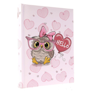 Фотоальбом 10х15 на 200 фото, Gedeon HELLO OWL PINK B46200S B46200S-hello-owl-pink купити в Україні | FOTOZIP