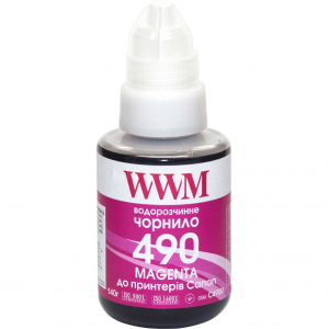 Чорнила WWM GI-490 для Canon G, 140г Magenta водорозчинні (C490M)