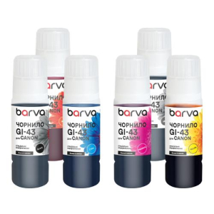Комплект чернил Barva для Canon PIXMA GI-43, 6 по 70 мл (CGI43-070-MP)