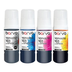 Чорнила Barva E103 для Epson, OneKey E103-065-MP, (4 шт х 65мл)
