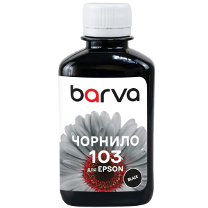 Чорнила Barva E103 для Epson, водорозчинні, black 180 мл (E103-695) E103-695 наявність в Україні | FOTOZIP