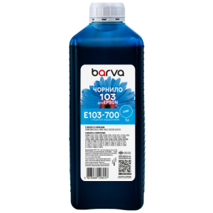 Чорнила Barva E103 для Epson, водорозчинні, cyan 1000 мл (E103-700) E103-700 купити в Україні | FOTOZIP