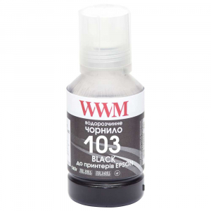 Чернила WWM 103 для Epson L1110, L3100, L3101, L3110, L3150, L3151 140г Black (E103B)
