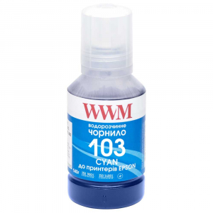 Чернила WWM 103 для Epson L1110, L3100, L3101, L3110, L3150, L3151 140г Cyan (E103C)