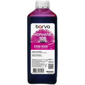 Чернила для Epson 108 magenta, 1 литр, Barva (E108-1005)