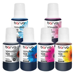 Чорнила Barva для Epson L8050, L18050 комплект 6x140 мл, E108-140-MP