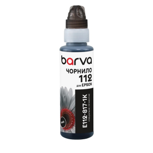 Чорнила Epson 112 black сумісні Barva 100 мл, флакон OneKey (E112-817-1K) E112-817-1K наявність в Україні | FOTOZIP