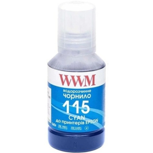 Чорнило WWM 115 для Epson L8160, L8180 140г Cyan водорозчинне (E115C-WWM)