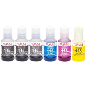 Чорнила WWM 115 для Epson L8160, L8180 (BK,PB,C,M,Y,GY), 6х140мл