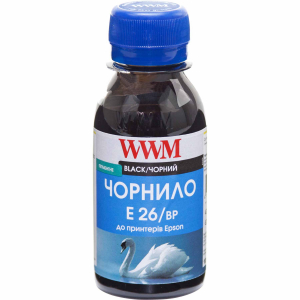Чорнила WWM E26 для Epson 100г Black Пігментні (E26 / BP-2)