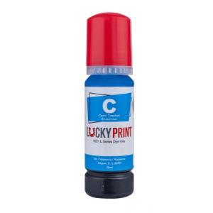 Світлостійкі чорнила Lucky Print для СНПЧ Epson 103,104 Cyan 70 мл з ключами