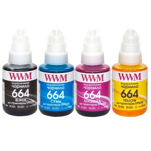 Комплект чорнил WWM 664 для Epson 4х140г B, C, M, Y (E664SET4) E664SET4 замовити в Україні | FOTOZIP