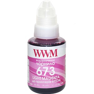 Чорнила WWM 673 для Epson L800, L805, L810, L850, L1800, 140г Light Magenta (E673LM)