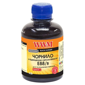 Чорнила WWM E88 для Epson L8050, L18050, 200г Black водорозчинні (E88/B)