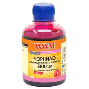 Чорнила WWM E88 для Epson L8050, L18050, 200г Light Magenta водорозчинні (E88/LM)