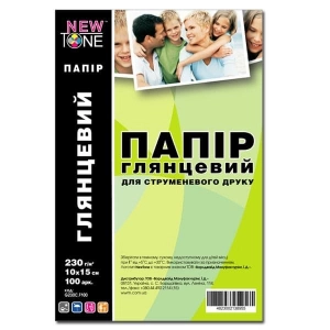 Фотобумага NewTone глянцевая 230г, 10x15, 100 листов (G230C.F100)