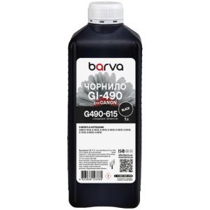 Сумісне чорнила для Canon GI-490 Barva, black 1000мл (G490-615)