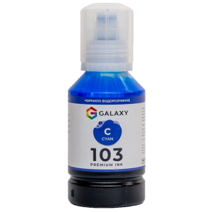Чорнила 103 Galaxy для Epson, Cyan 140ml, GAL-E103-140C