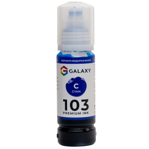 Чорнила 103 Galaxy для Epson, Cyan 100ml, GAL-E103-70C