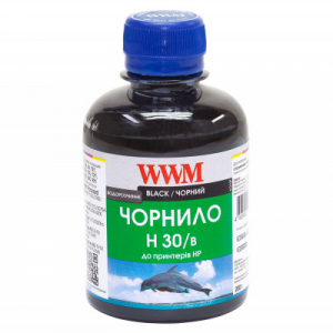 Чорнила WWM H30 для картриджів HP, 200г Black водорозчинні (H30/B)