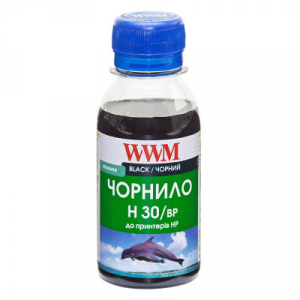 Чорнила wwm HP H30/BP, пігментні, Black, 100г