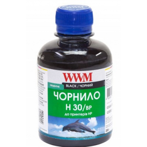 Чорнила wwm HP H30/BP, пігментні, Black, 200г