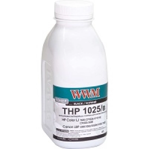 Тонер для HP CLJ CP1025, Canon LBP 5050,7100 бутль 40г Black WWM THP 1025 (HP1025B)