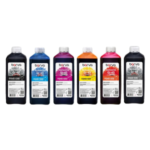 Комплект чорнил Barva для Canon PIXMA GI-43, 6 по 1000 мл