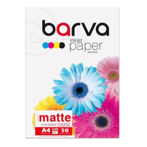 Матовая фотобумага А4 230 г/м2, 50л BARVA Original (IP-A230-022)