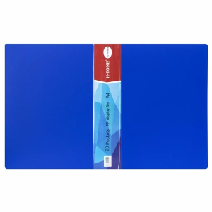Папка пластиковая А4, с 20 файлами, синяя H-Tone (JJ40946-20)