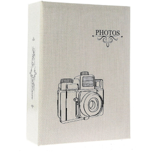 Фотоальбом 10х15 на 200 фото, прошиті сторінки CAMERA-2 grey
