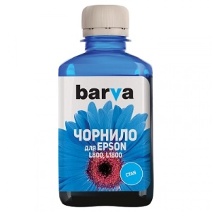 Чорнила Barva для Epson L800, L805, L810, L850, L1800 Cyan 180г (L800-411)