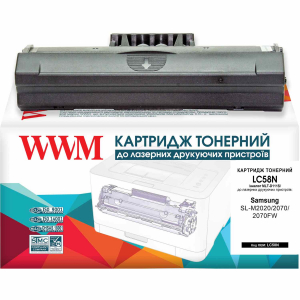 Картридж лазерный для Samsung SLM2020, SL2070, SL2070FW аналог mlT-D111S Black, WWM (LC58N)