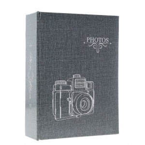 Фотоальбом 10х15 на 300 фото, MM46304 CAMERA-2 grey