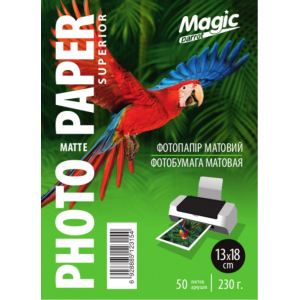 Фотопапір матовий 13x18, Magic 230g, 50 аркушів