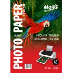 Фотопапір Magic Superior A3 глянцевий 260г/м, 20 листів