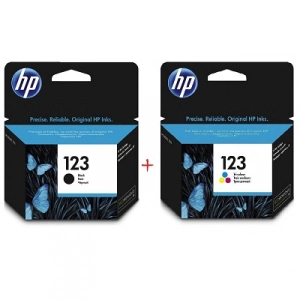 Картриджи струйные HP 123 комплект Black, Color (F6V17AE, F6V16AE)